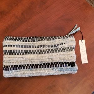 Sole Society Blue Multi Clutch